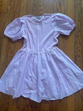 English Factory Lavender Puff Sleeve Casual Dress